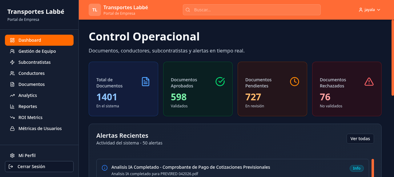 Paso 1: Carga de documentos